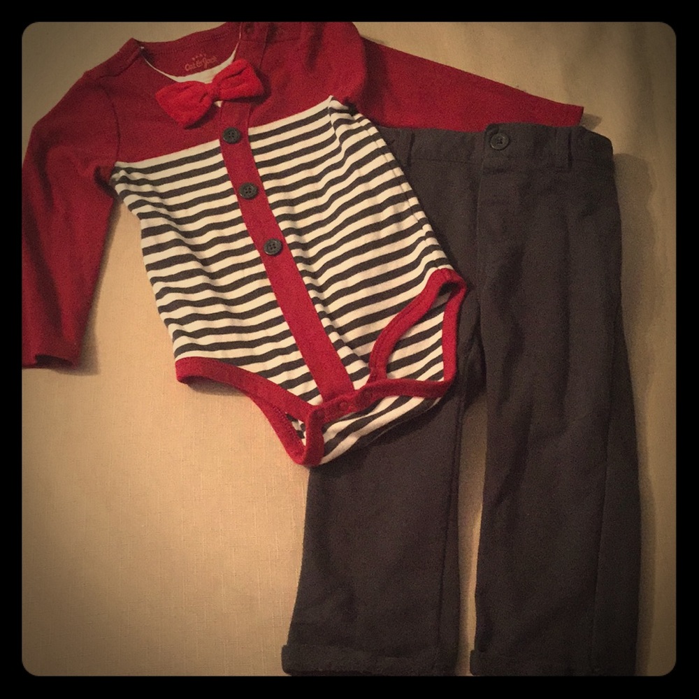 Cat & Jack Bow tie Set 18 mo